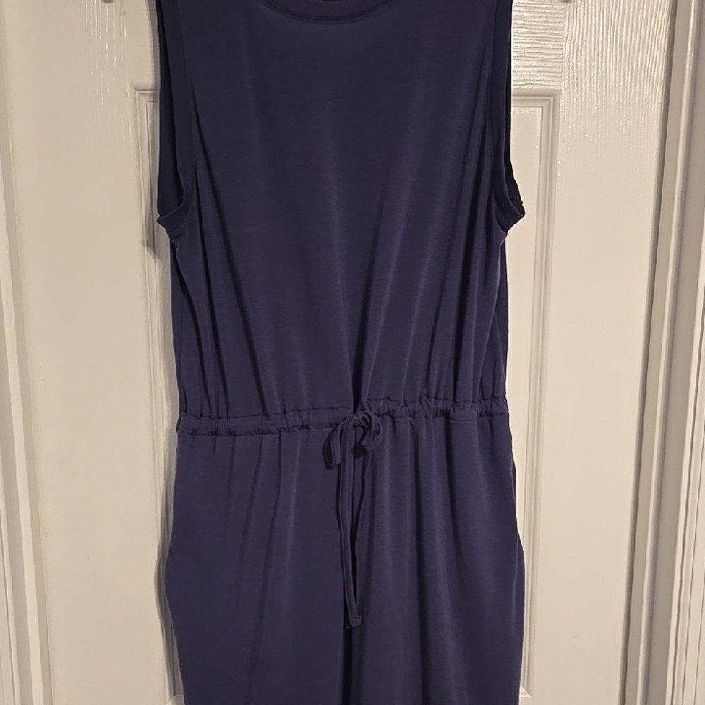 Columbia Deep Blue Sleeveless Midi Dress